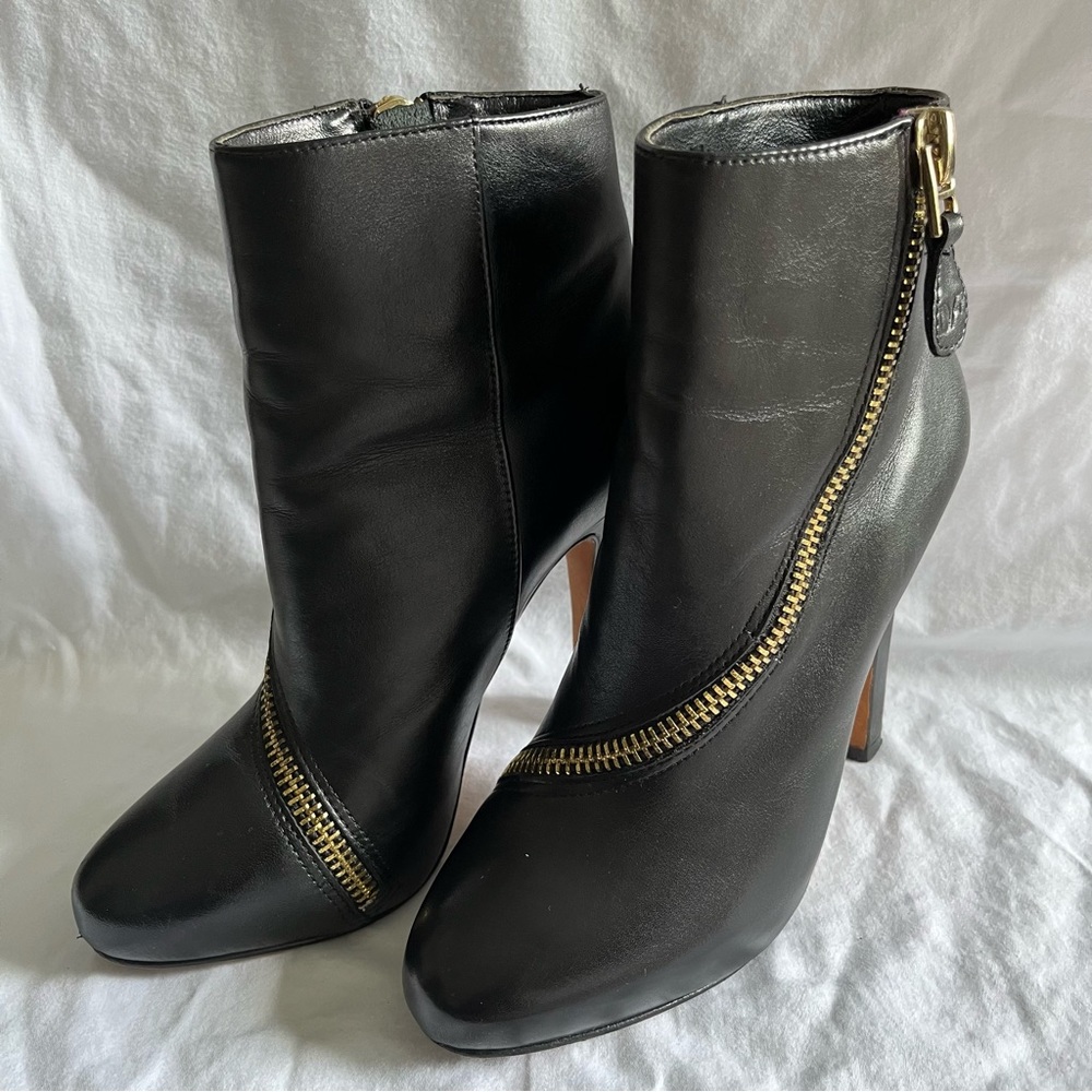 DVF black booties